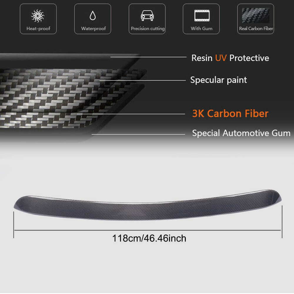 Mercedes Benz GLE Class C292 2015-2019 Rear Roof Spoiler Carbon Fiber-Ahacarbon