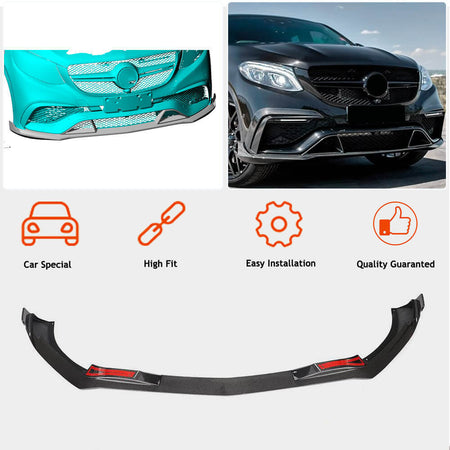 Mercedes Benz GLE Class C292 GLE63 AMG 2015-2019 Front Bumper Lip Carbon Fiber-Ahacarbon