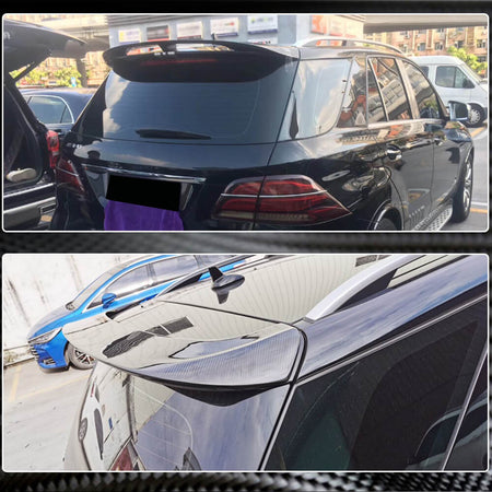 Mercedes Benz GLE Class W166 GLE350 GLE43 2015-2019 Rear Roof Spoiler Carbon Fiber-Ahacarbon