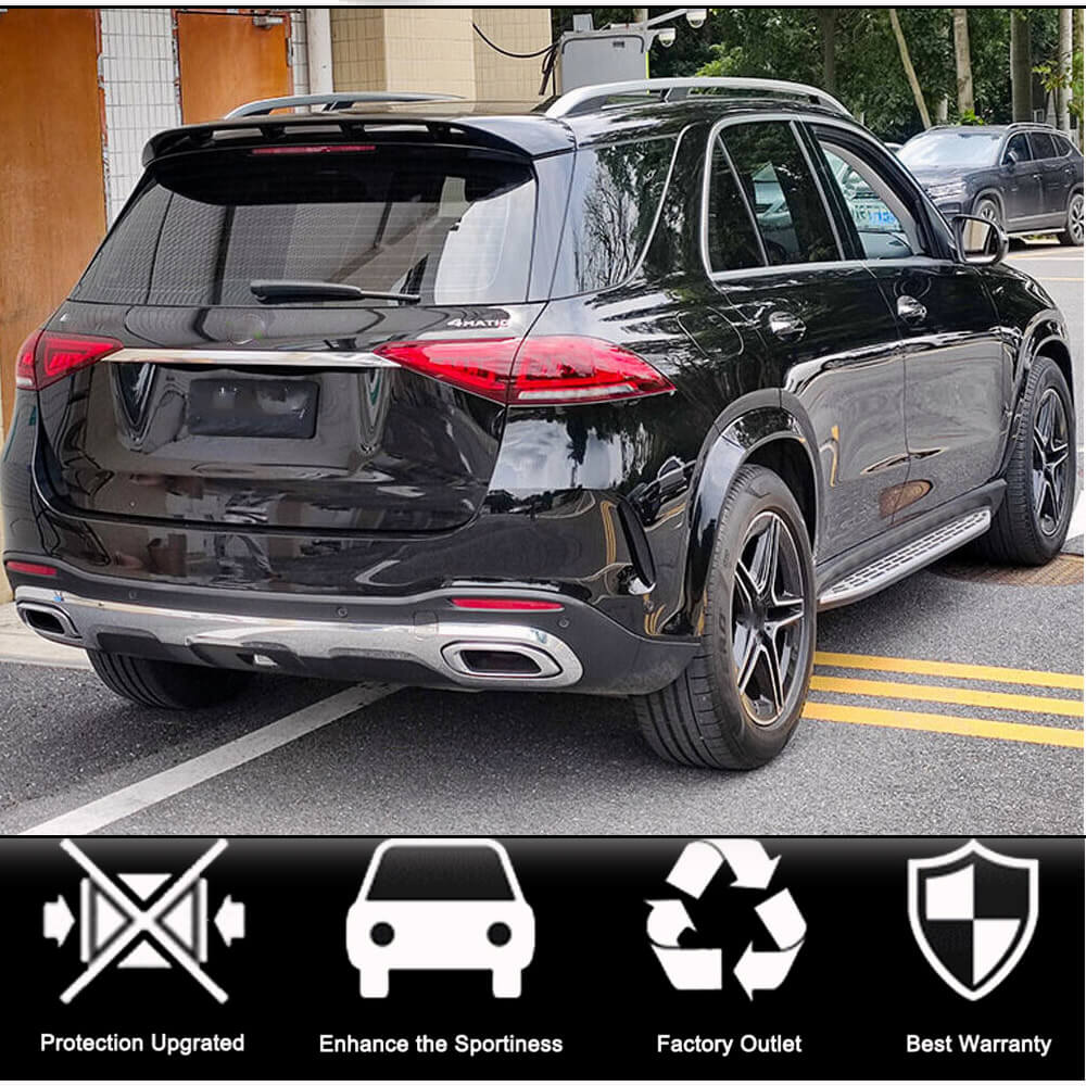 For Mercedes Benz GLE Class W167 GLE350 GLE63 AMG 2020UP Glossy Black Rear Roof Spoiler Window Wing Lip-Ahacarbon