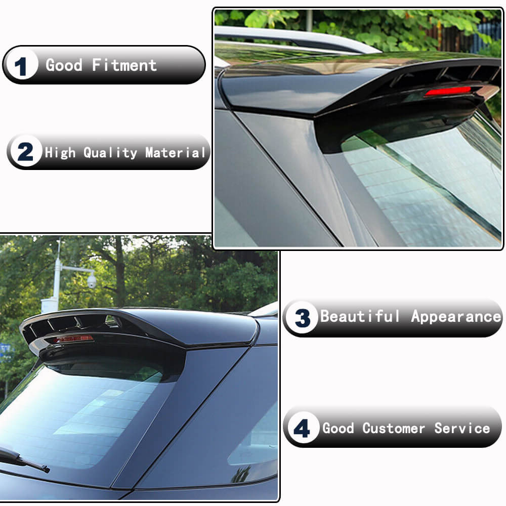 For Mercedes Benz GLE Class W167 GLE350 GLE63 AMG 2020UP Glossy Black Rear Roof Spoiler Window Wing Lip-Ahacarbon