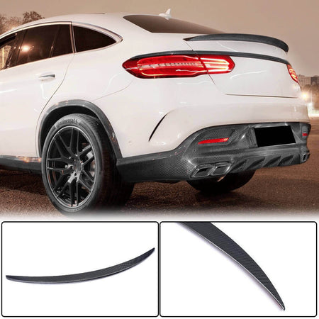Mercedes Benz GLE Coupe C292 Sport Utility 2015-2019 Rear Trunk Spoiler Carbon Fiber-Ahacarbon