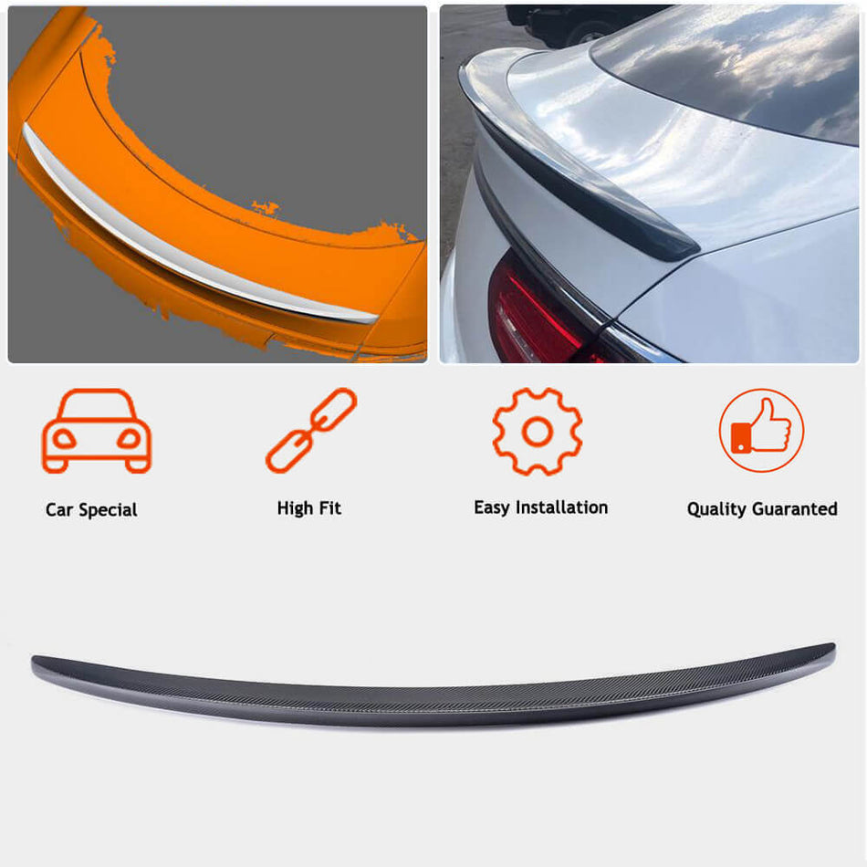 Mercedes Benz GLE Coupe C292 Sport Utility 2015-2019 Rear Trunk Spoiler Carbon Fiber-Ahacarbon
