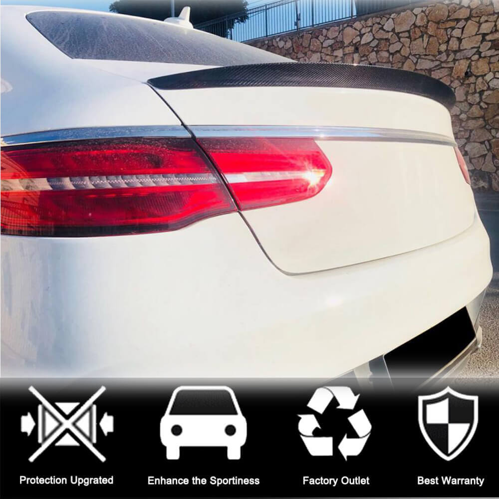 Mercedes Benz GLE Coupe C292 Sport Utility 2015-2019 Rear Trunk Spoiler Carbon Fiber-Ahacarbon