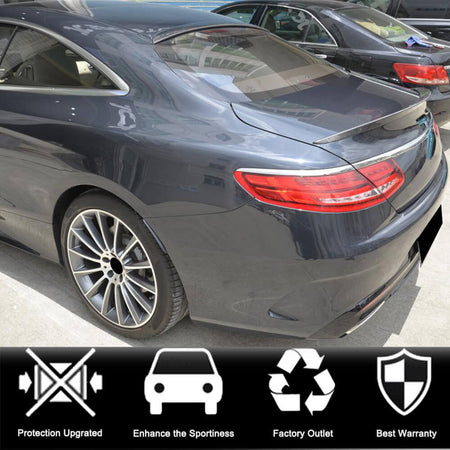 Mercedes Benz S Class W217 C217 S63 S65 AMG Coupe 2015-2020 Rear Trunk Spoiler Carbon Fiber-Ahacarbon