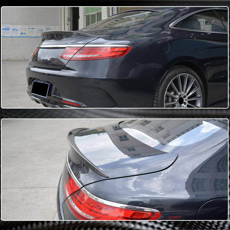 Mercedes Benz S Class W217 C217 S63 S65 AMG Coupe 2015-2020 Rear Trunk Spoiler Carbon Fiber-Ahacarbon
