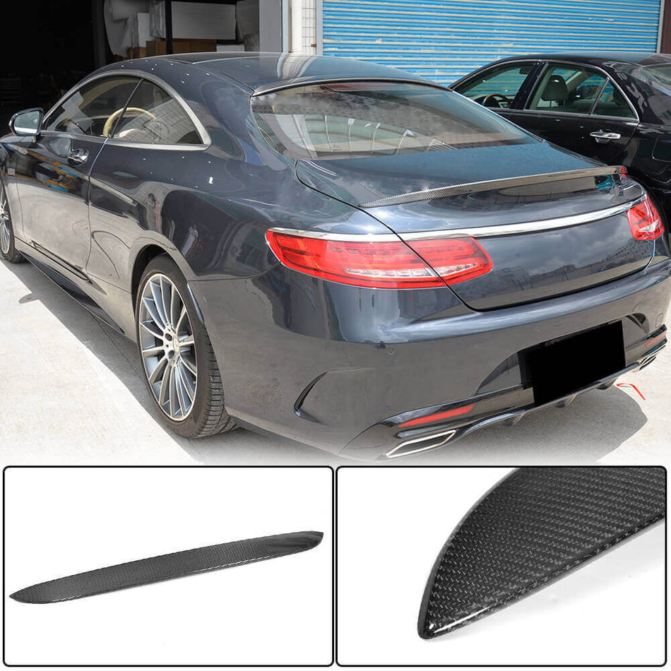 Mercedes Benz S Class (W217) C217 Coupe 2015-2020 Rear Roof Spoiler Carbon Fiber-Ahacarbon