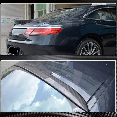 Mercedes Benz S Class (W217) C217 Coupe 2015-2020 Rear Roof Spoiler Carbon Fiber-Ahacarbon
