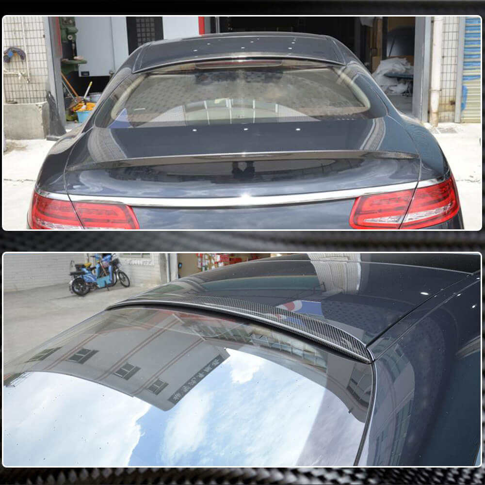 Mercedes Benz S Class (W217) C217 Coupe 2015-2020 Rear Roof Spoiler Carbon Fiber-Ahacarbon