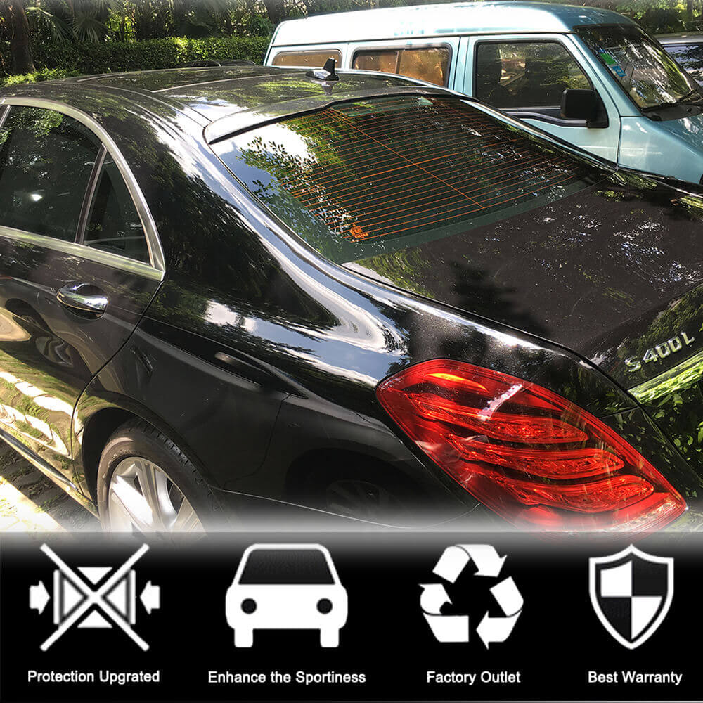 Mercedes Benz S Class W222 2014-2020 Rear Roof Spoiler Carbon Fiber/FRP-Ahacarbon