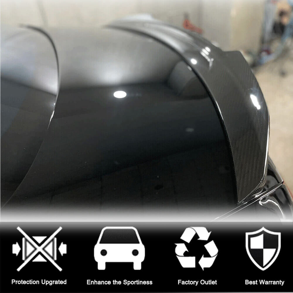 Mercedes Benz S Class (W217) C217 Coupe 2015-2020 Rear Trunk Spoiler Dry Carbon Fiber-Ahacarbon