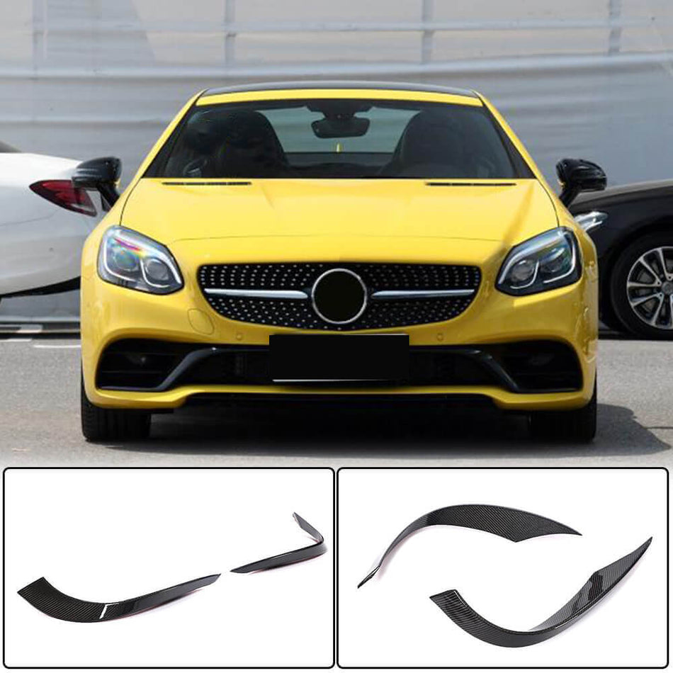 Mercedes Benz SLC Class R172 Base Convertible 2016-2020 Fog Light Vents Carbon Fiber-Ahacarbon