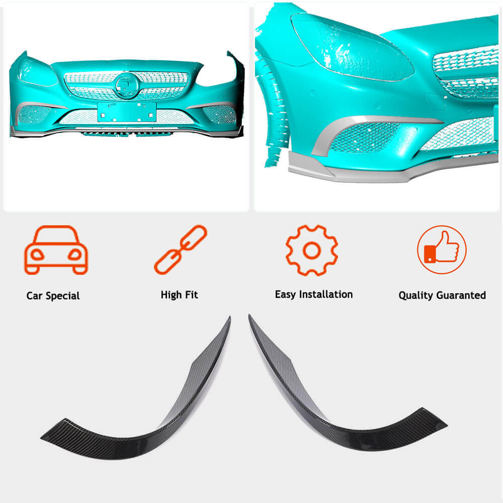 Mercedes Benz SLC Class R172 Base Convertible 2016-2020 Fog Light Vents Carbon Fiber-Ahacarbon