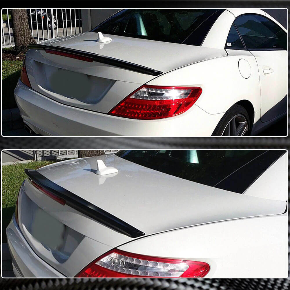 Mercedes Benz SLK Class R172 SLK200 SLK250 Pre-facelift 2012-2015 Rear Trunk Spoiler Carbon Fiber-Ahacarbon
