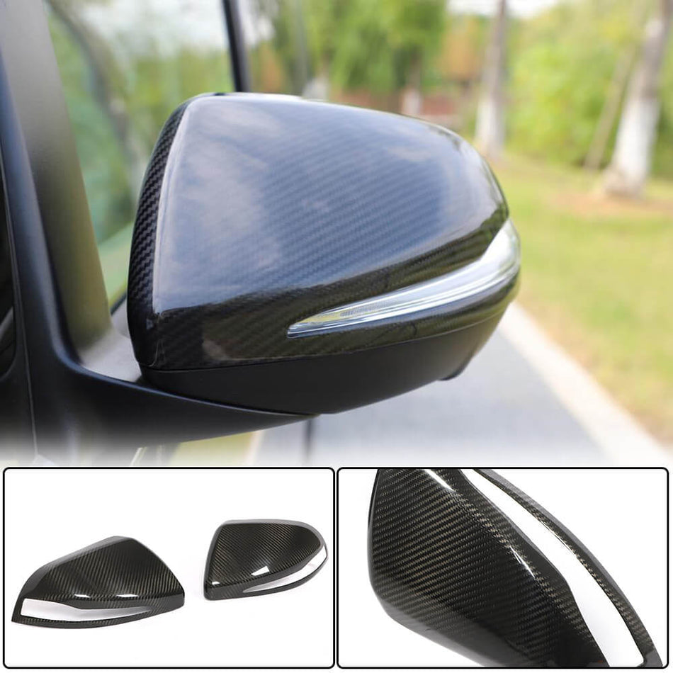 Mercedes Benz V Class W447 2016-2019 Mirror Covers LHD Pair Dry Carbon Fiber-Ahacarbon