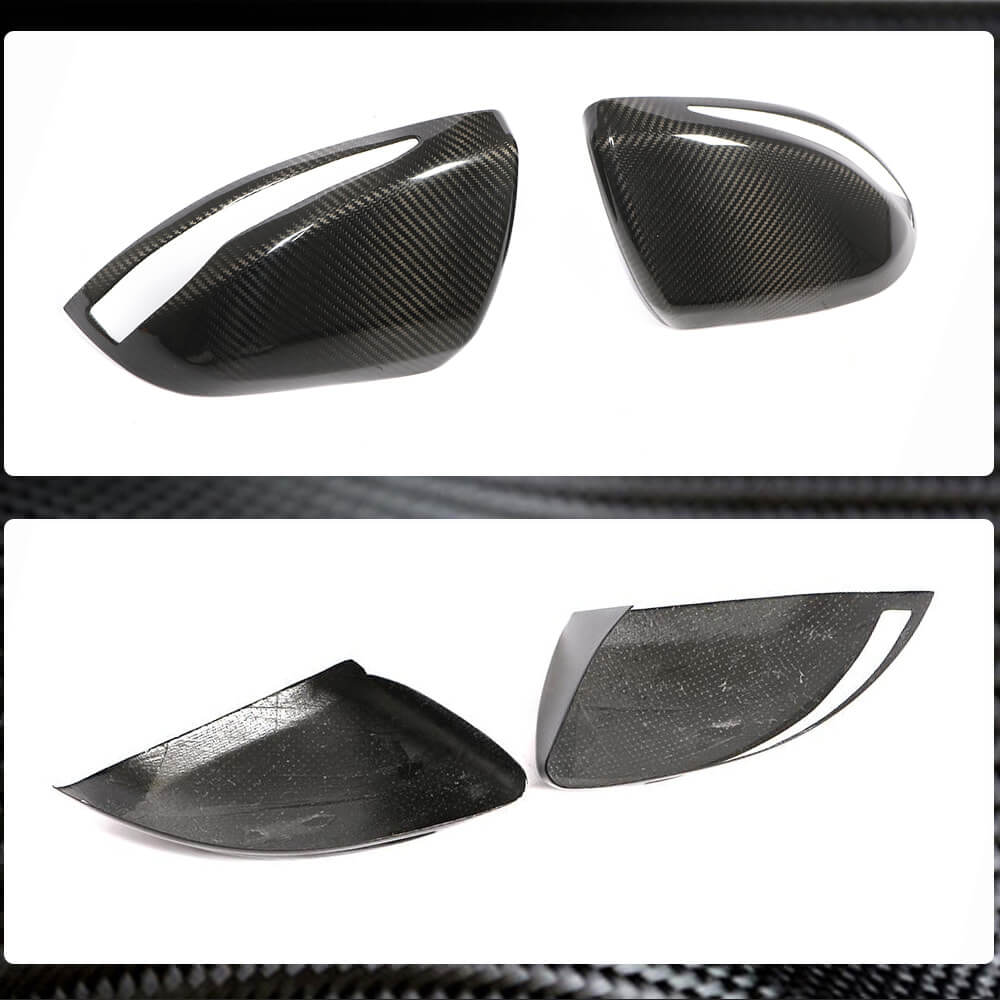 Mercedes Benz V Class W447 2016-2019 Mirror Covers LHD Pair Dry Carbon Fiber-Ahacarbon