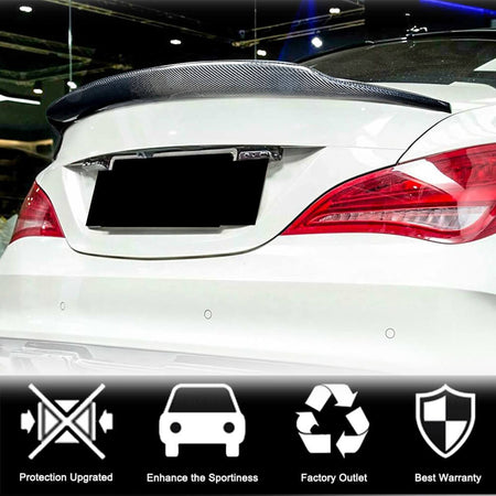 Mercedes Benz CLA Class (W117) C117 2013-2019 Rear Trunk Spoiler Carbon Fiber-Ahacarbon