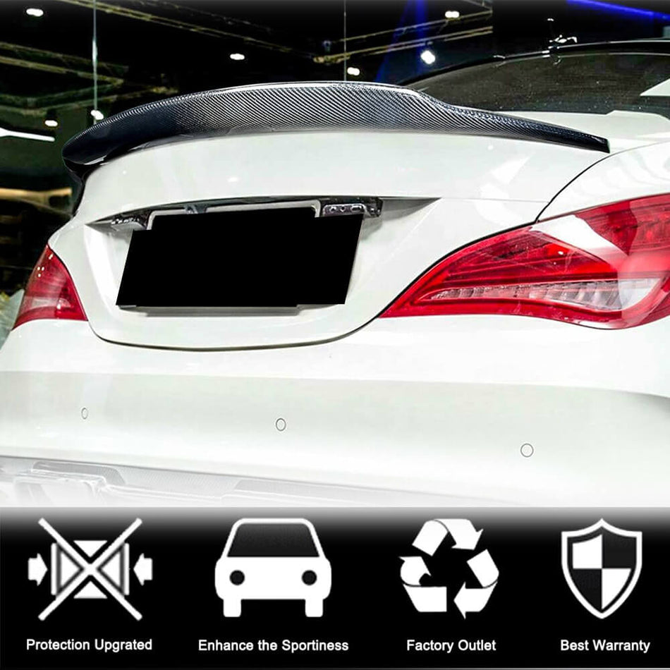 Mercedes Benz CLA Class (W117) C117 2013-2019 Rear Trunk Spoiler Carbon Fiber-Ahacarbon