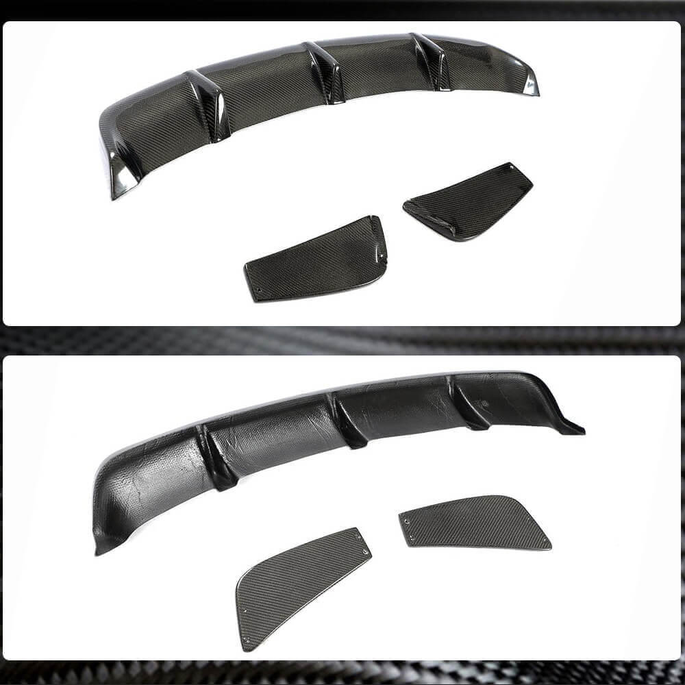 Mercedes Benz CLA Class W117 C117 CLA45 AMG Pre-facelift 2013-2016 Rear Bumper Diffuser Carbon Fiber-Ahacarbon