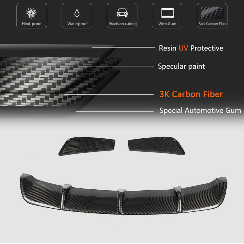 Mercedes Benz CLA Class W117 C117 CLA45 AMG Pre-facelift 2013-2016 Rear Bumper Diffuser Carbon Fiber-Ahacarbon