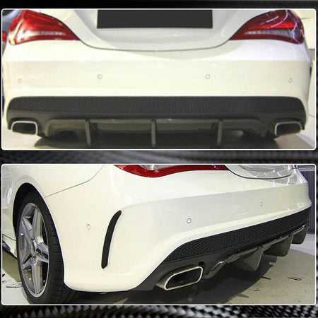 Mercedes Benz CLA Class W117 C117 CLA45 AMG Pre-facelift 2013-2016 Rear Bumper Diffuser Carbon Fiber-Ahacarbon