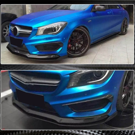 Mercedes Benz (W117) C117 CLA45 AMG Pre-facelift 2013-2015 Front Bumper Lip Carbon Fiber-Ahacarbon