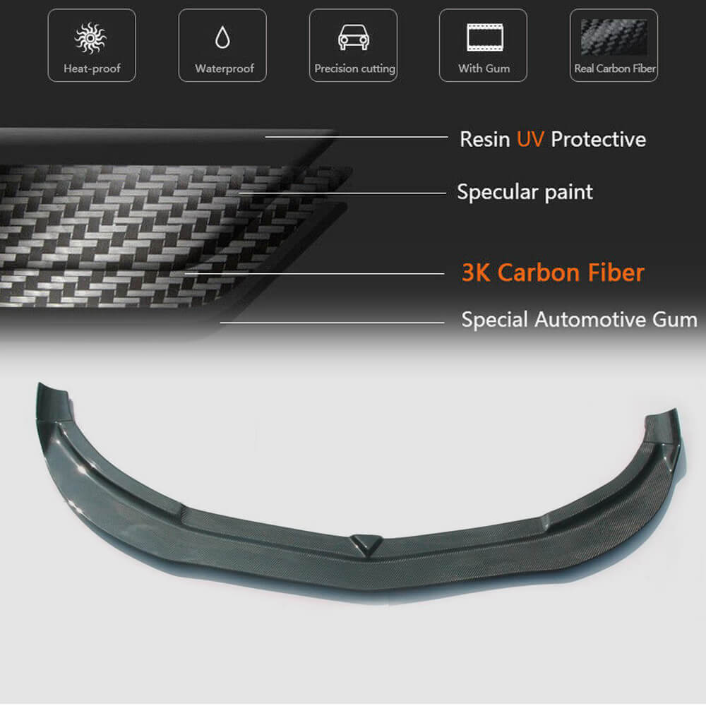 Mercedes Benz (W117) C117 CLA45 AMG Pre-facelift 2013-2015 Front Bumper Lip Carbon Fiber-Ahacarbon