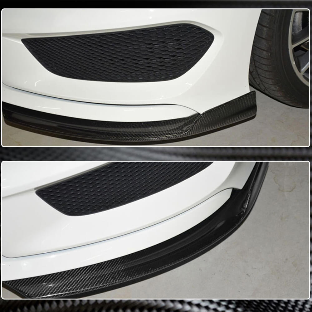 Mercedes Benz (W117) C117 CLA45 Base 2013-2015 Front Bumper Splitters Carbon Fiber-Ahacarbon