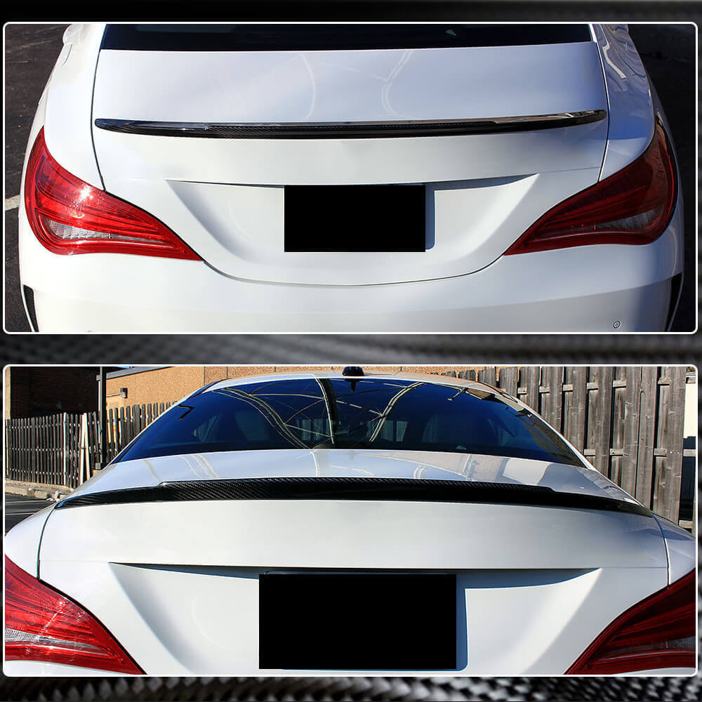 Mercedes Benz (W117) C117 2013-2019 Rear Trunk Spoiler Carbon Fiber-Ahacarbon