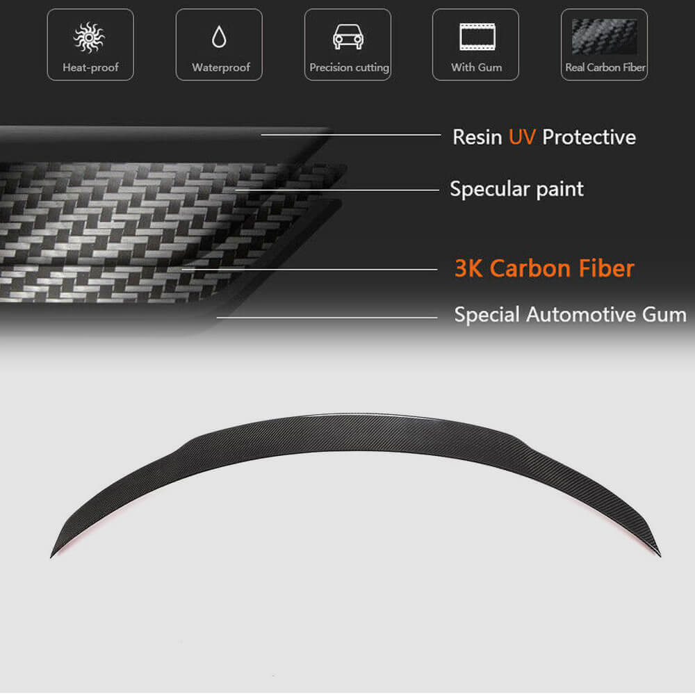 Mercedes Benz (W117) C117 2013-2019 Rear Trunk Spoiler Carbon Fiber-Ahacarbon