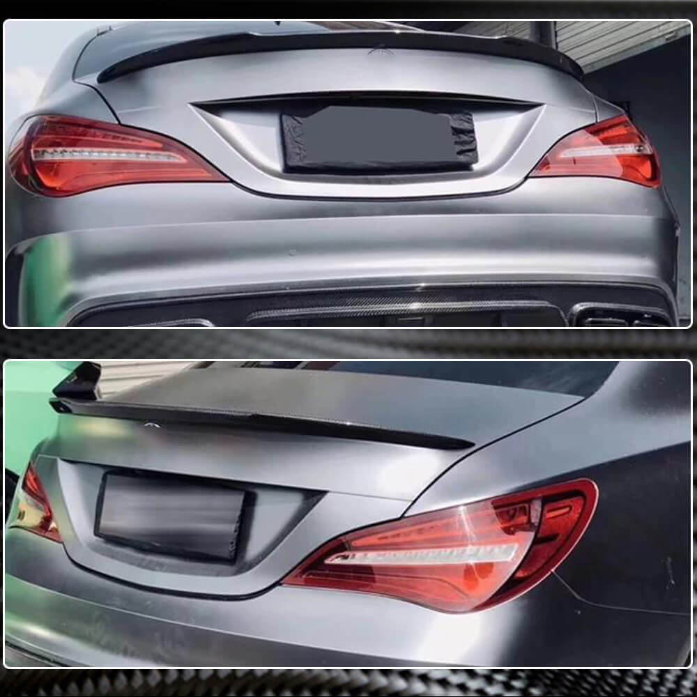 Mercedes Benz (W117) C117 AMG Sedan 2013-2019 Rear Trunk Spoiler Carbon Fiber-Ahacarbon
