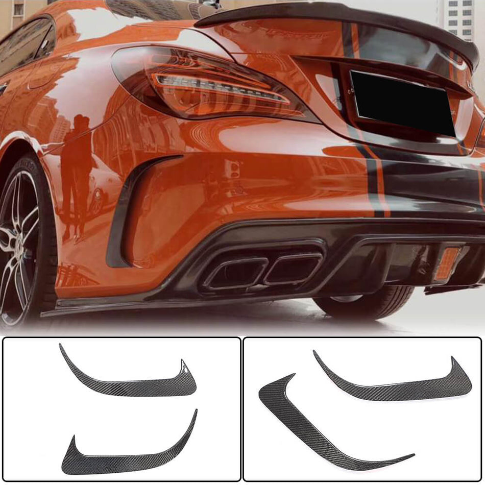 Mercedes Benz CLA Class (W117) C117 2013-2019 Rear Bumper Vents Carbon Fiber-Ahacarbon