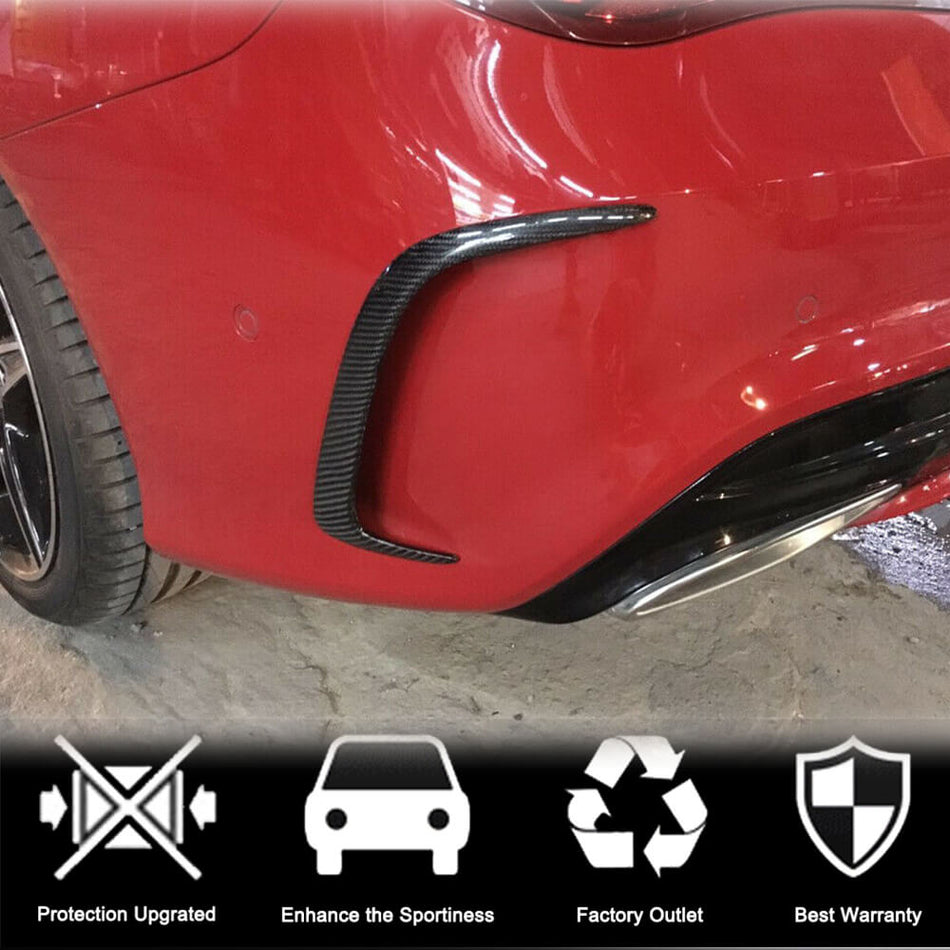 Mercedes Benz CLA Class (W117) C117 2013-2019 Rear Bumper Vents Carbon Fiber-Ahacarbon