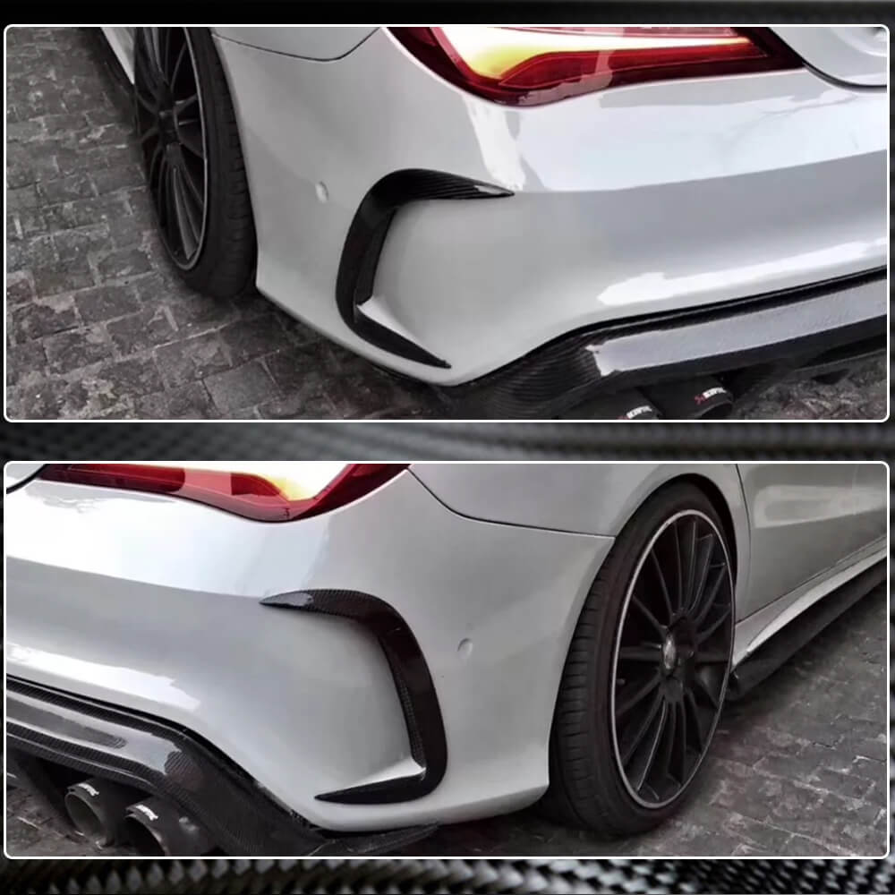 Mercedes Benz CLA Class (W117) C117 2013-2019 Rear Bumper Vents Carbon Fiber-Ahacarbon