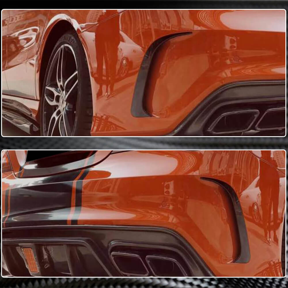 Mercedes Benz CLA Class (W117) C117 2013-2019 Rear Bumper Vents Carbon Fiber-Ahacarbon