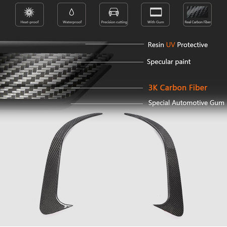 Mercedes Benz CLA Class (W117) C117 2013-2019 Rear Bumper Vents Carbon Fiber-Ahacarbon