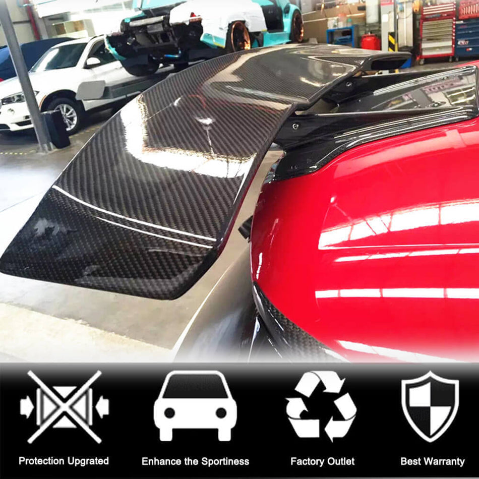 Mercedes Benz W176 2013-2018 Rear Roof Spoiler Carbon Fiber-Ahacarbon