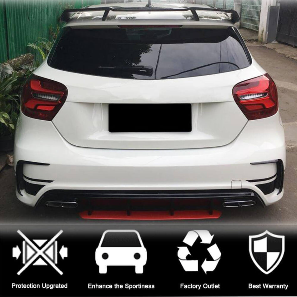 Mercedes Benz A Class W176 A200 A250 Sport 2013-2018 Rear Bumper Vents Carbon Fiber-Ahacarbon