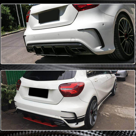 Mercedes Benz A Class W176 A200 A250 Sport 2013-2018 Rear Bumper Vents Carbon Fiber-Ahacarbon