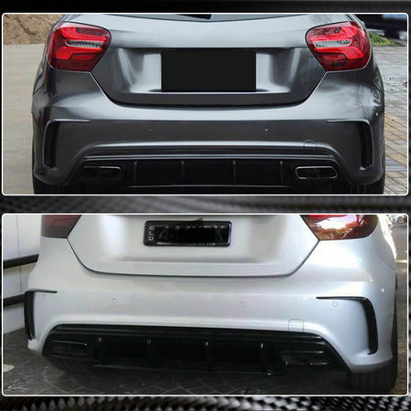 Mercedes Benz A Class W176 A200 A250 Sport 2013-2018 Rear Bumper Vents Carbon Fiber-Ahacarbon