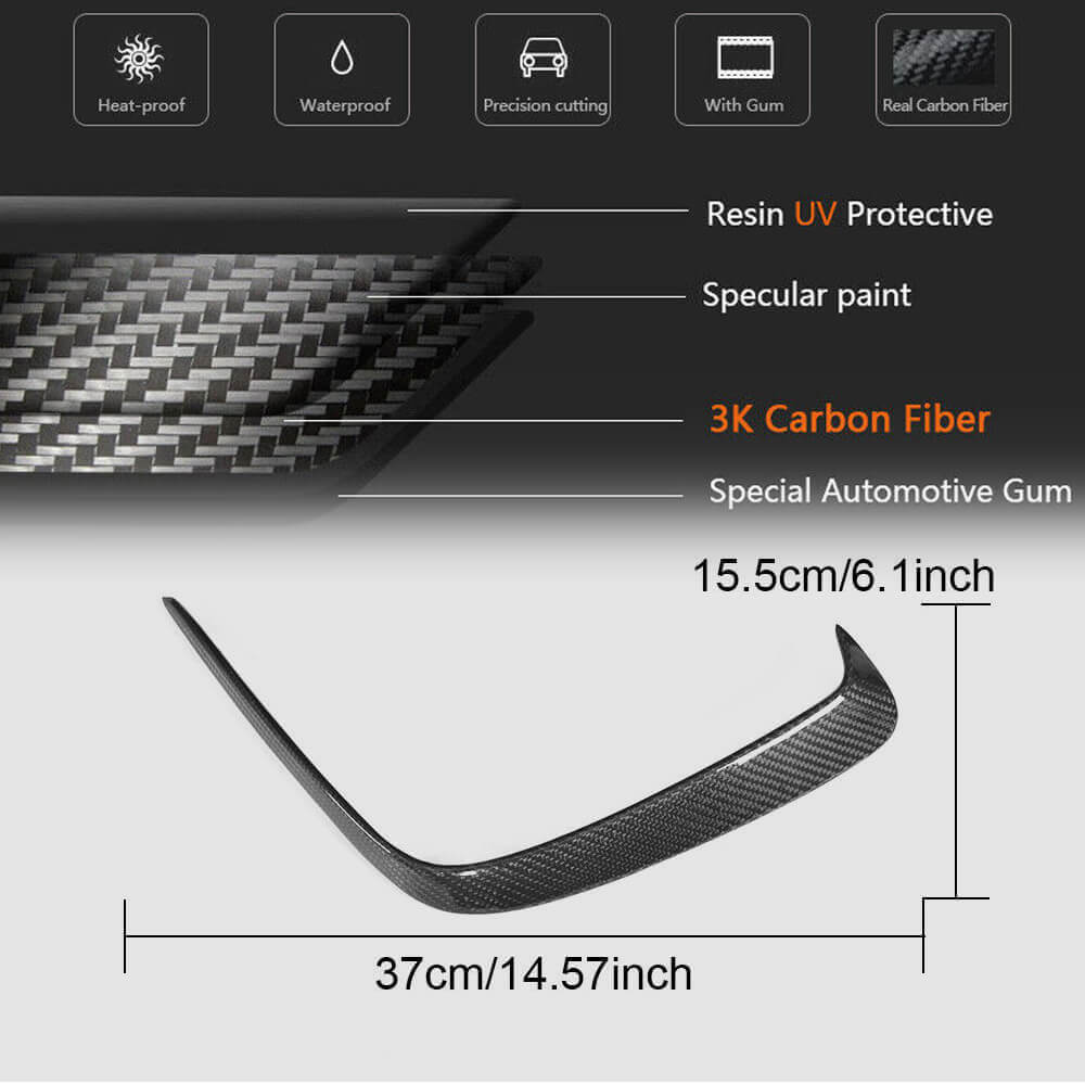 Mercedes Benz A Class W176 A200 A250 Sport 2013-2018 Rear Bumper Vents Carbon Fiber-Ahacarbon