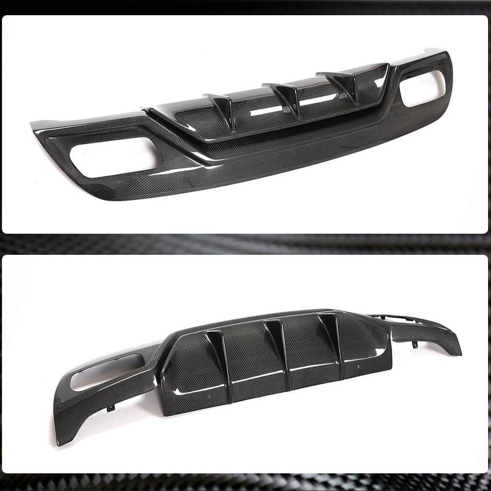 Mercedes Benz W176 Sport A45 AMG 2013-2018 Rear Bumper Diffuser Carbon Fiber-Ahacarbon