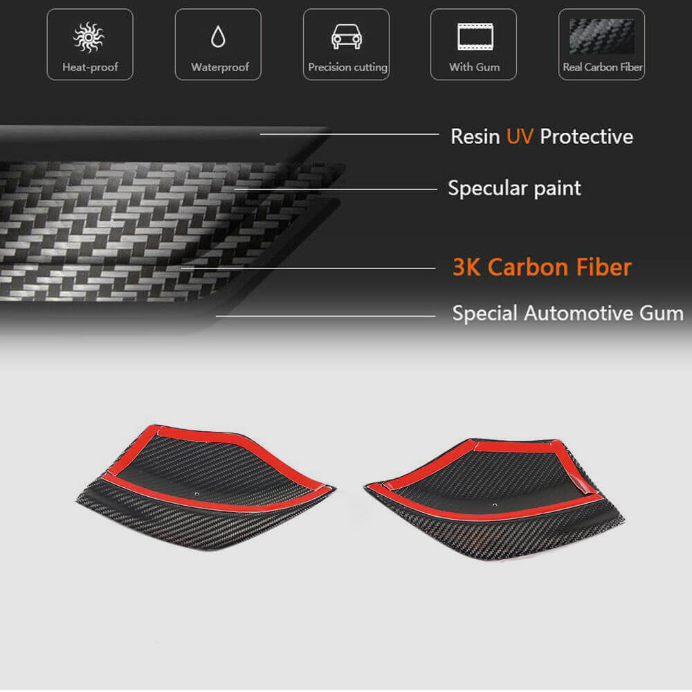 Mercedes Benz W176 Sport A45 Hatchback 2013-2018 Rear Bumper Splitters Carbon Fiber-Ahacarbon