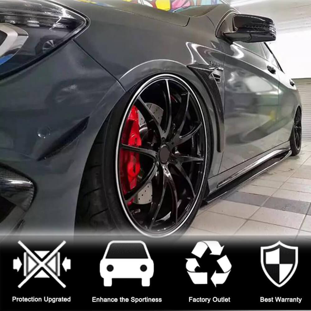 Mercedes Benz W176 (W117) C117 AMG Hatchback 2013-2018 Side Skirts Carbon Fiber-Ahacarbon