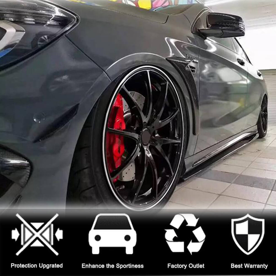 Mercedes Benz W176 (W117) C117 AMG Hatchback 2013-2018 Side Skirts Carbon Fiber-Ahacarbon
