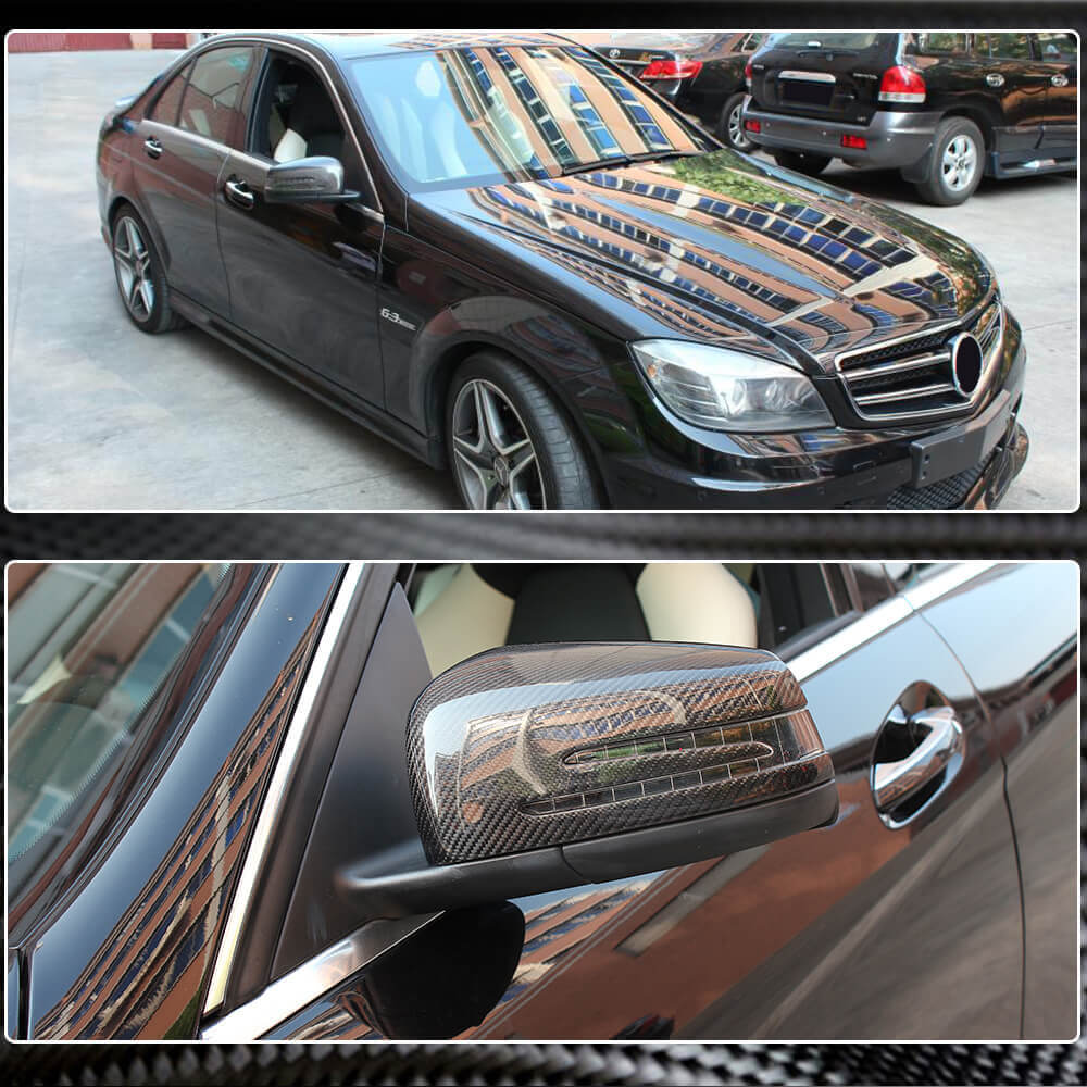 Mercedes Benz W176 W117 W246 W204 W212 W218 W221 Mirror Covers Carbon Fiber-Ahacarbon