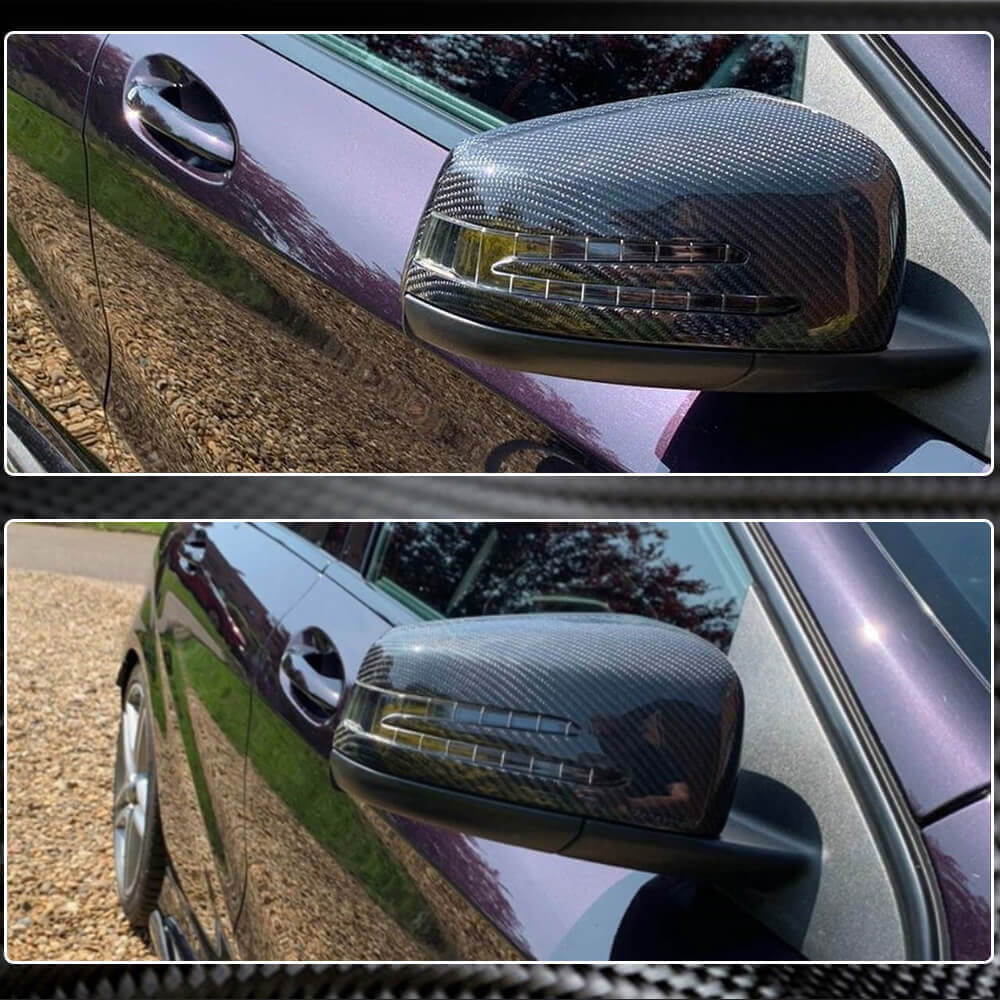 Mercedes Benz W176 W117 W246 W204 W212 W218 W221 Mirror Covers Carbon Fiber-Ahacarbon