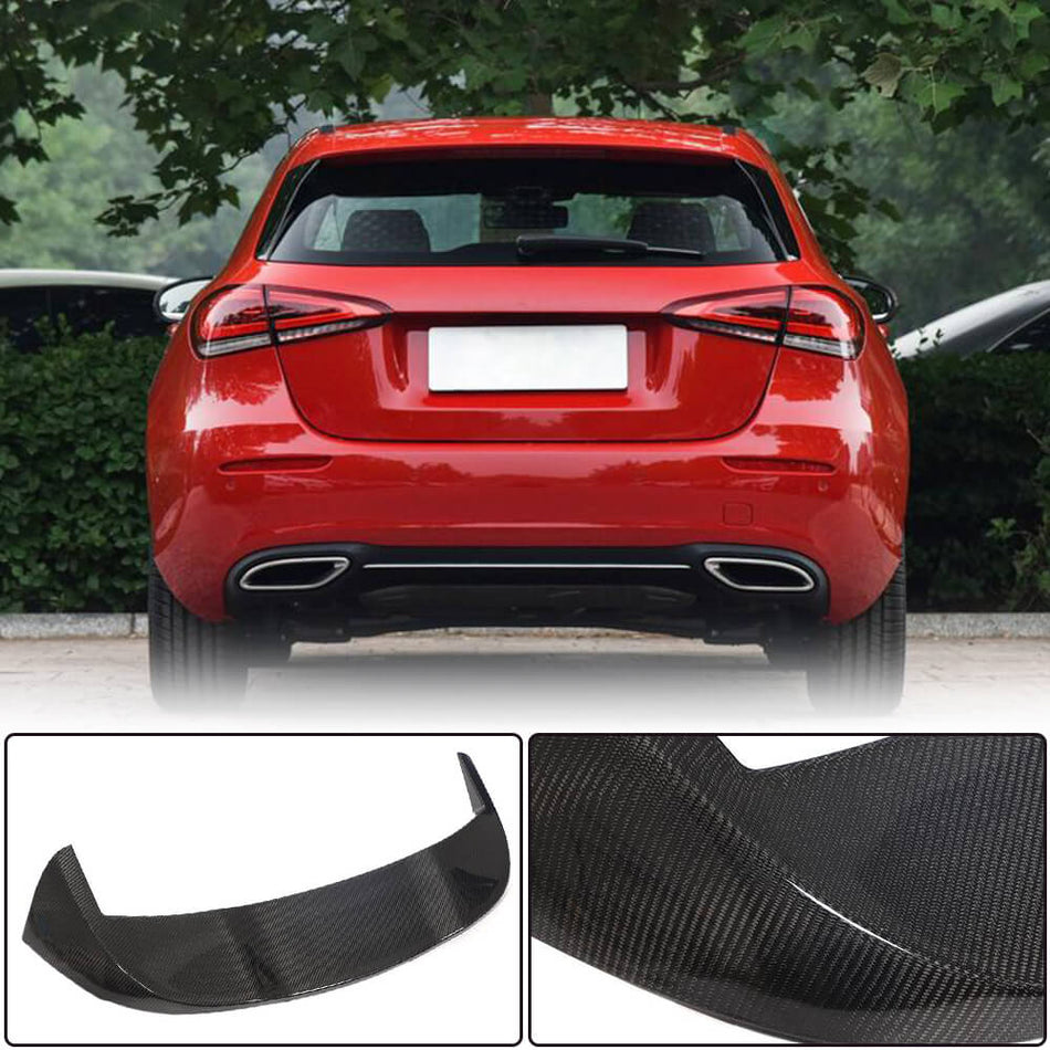 Mercedes Benz A Class W177 2019UP Rear Roof Spoiler Carbon Fiber-Ahacarbon
