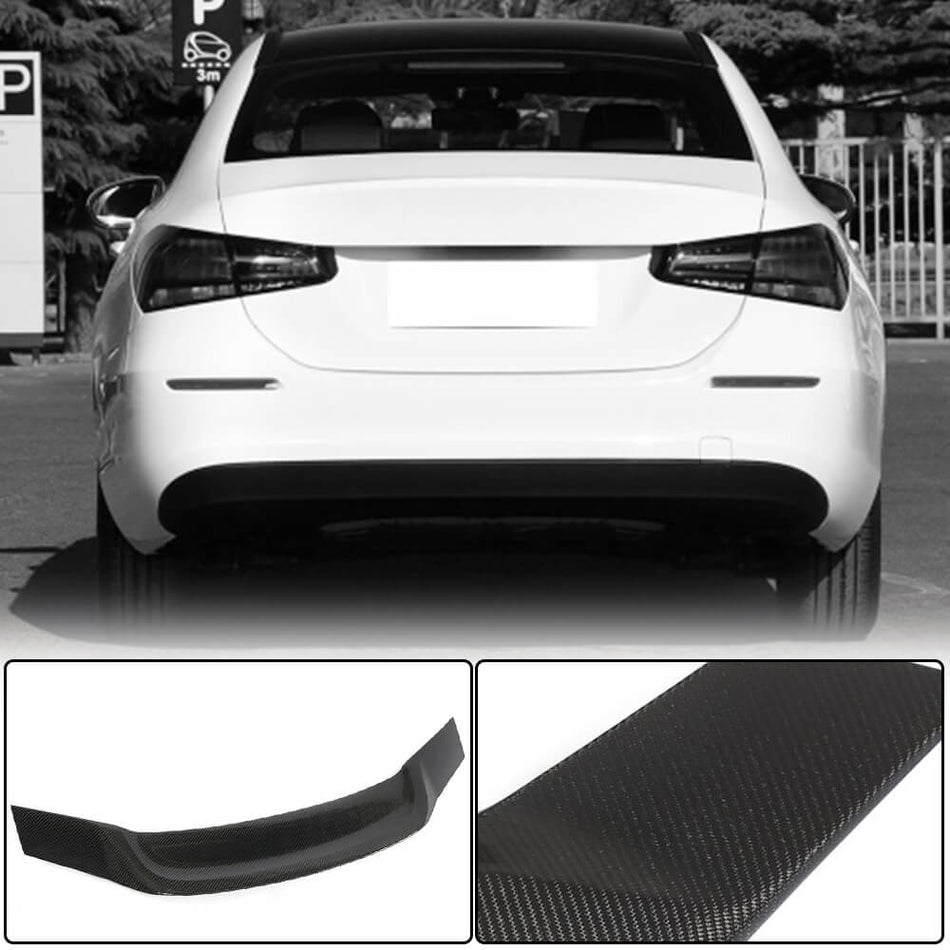 Mercedes Benz A Class (W177) V177 2019UP Rear Trunk Spoiler Carbon Fiber-Ahacarbon