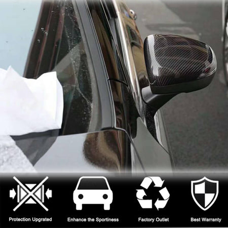 Mercedes Benz A Class W177 V177 2019-2022 Mirror Covers Pair Carbon Fiber-Ahacarbon